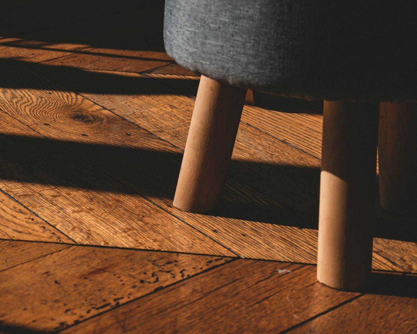 Warm honey laminate flooring