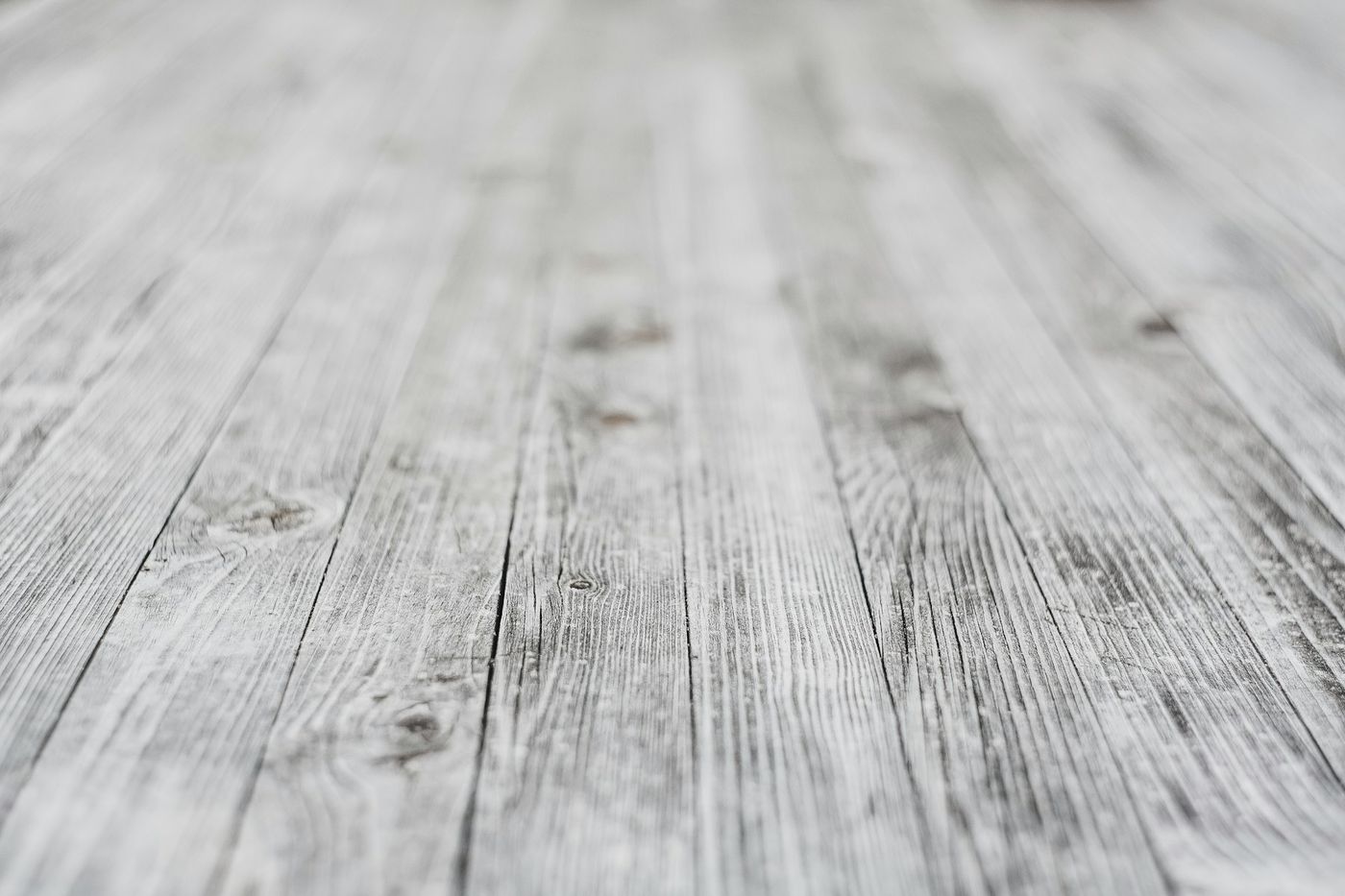 Weathered gray vinyl plank flooring