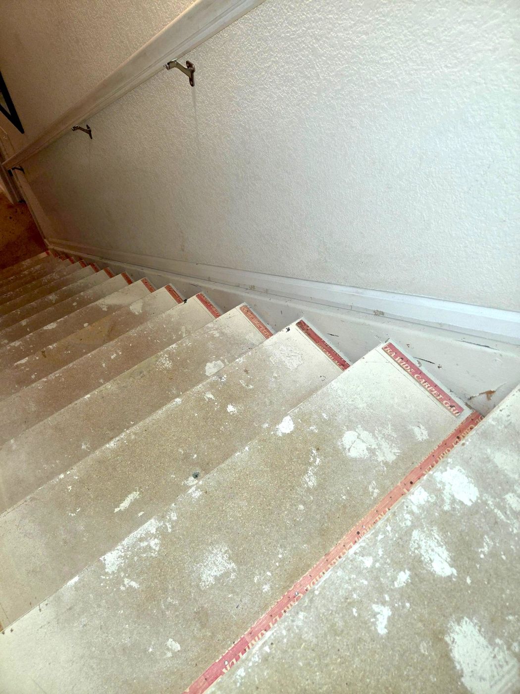 The same stairs before