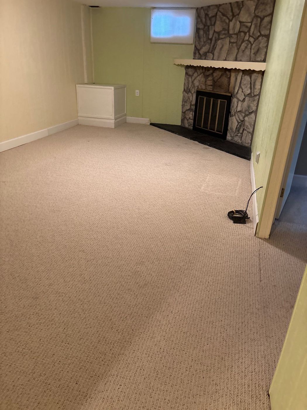 The same living room before