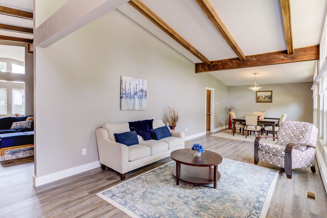 Entry hall in Highlands Ranch with new hardwood flooring