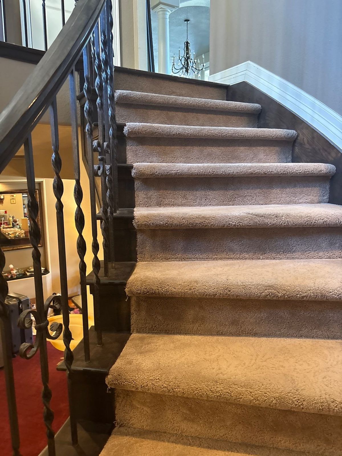 The same staircase before